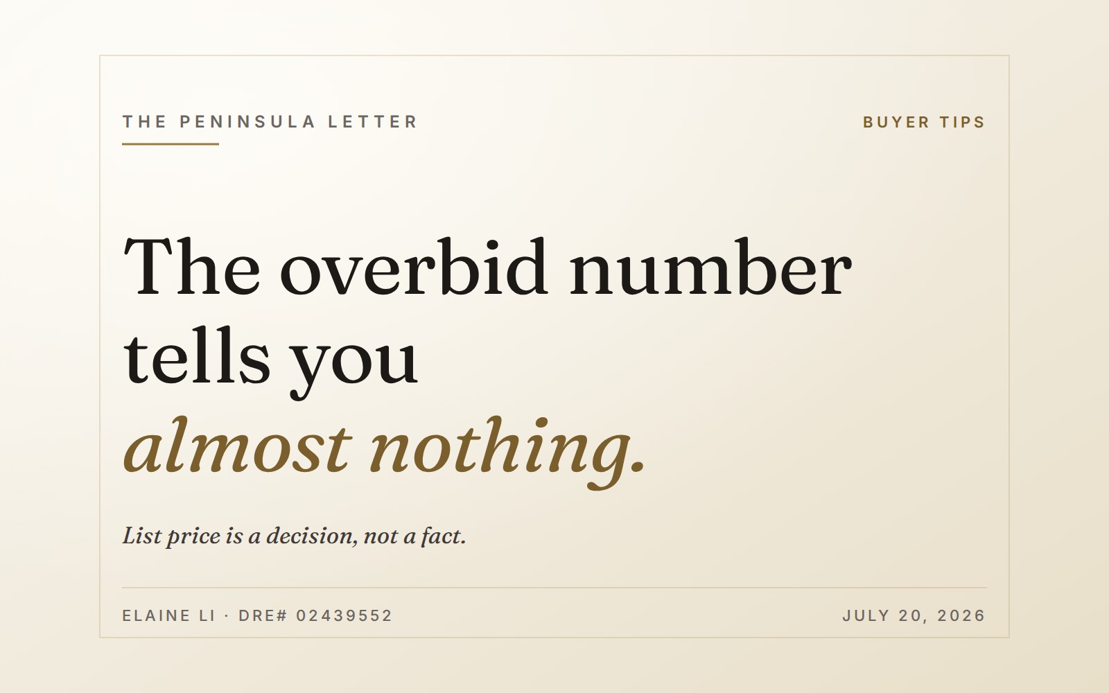 The overbid number tells you almost nothing.